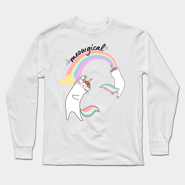 MEOWGICAL Long Sleeve T-Shirt by tzolotov